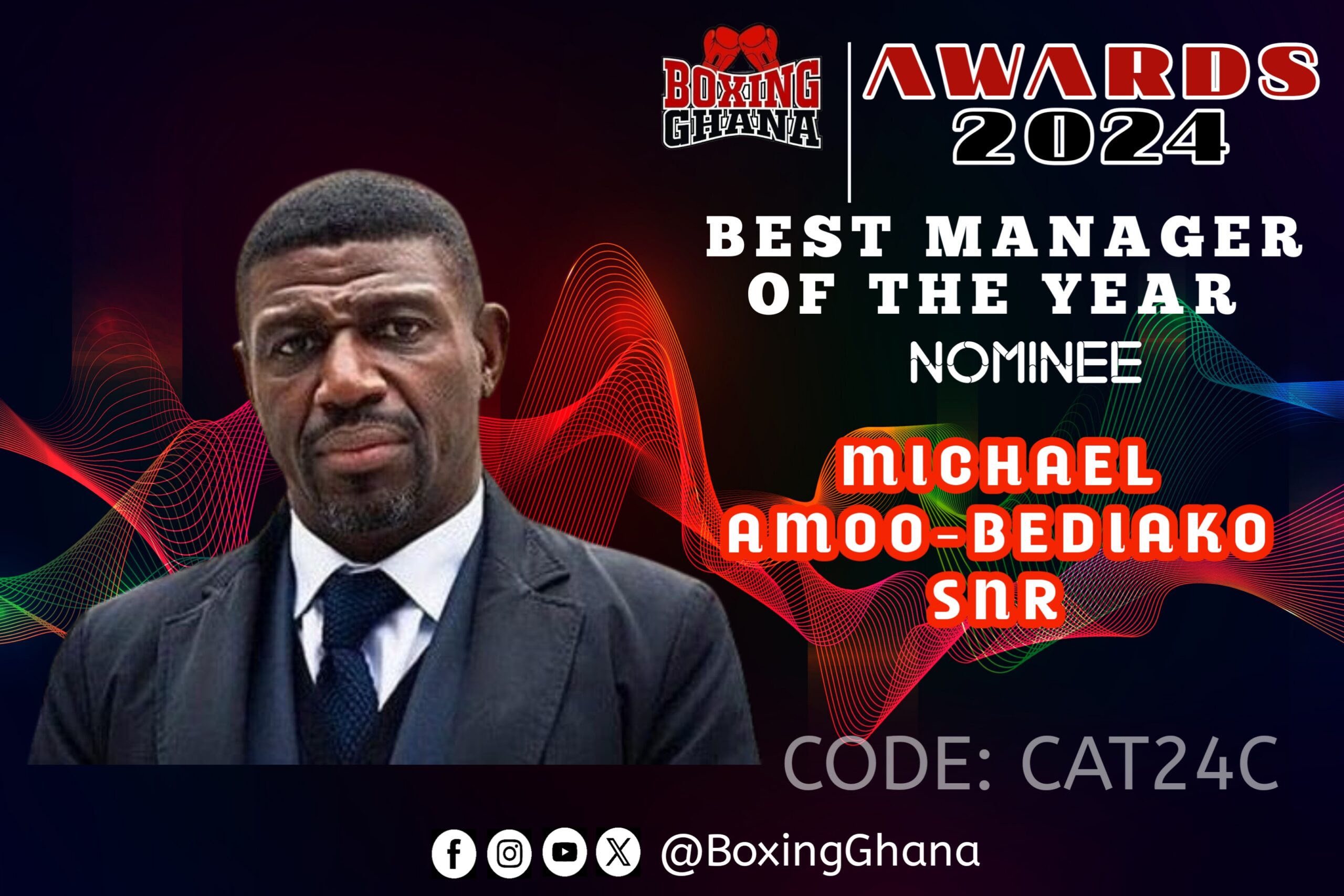 Friends and Associates are supporting Amoo-Bediako for the Manager of the Year award.