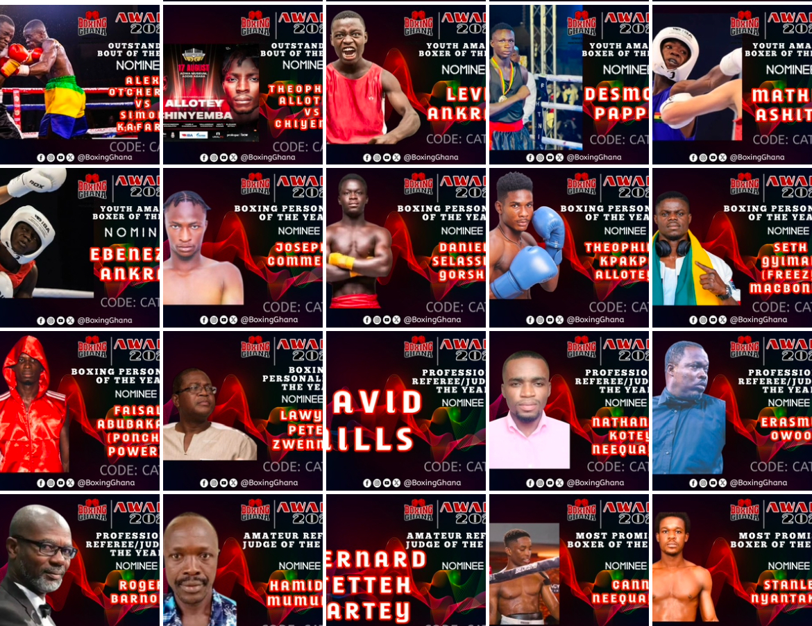 Nominees for 2024 Boxing Ghana Awards released by special selection board