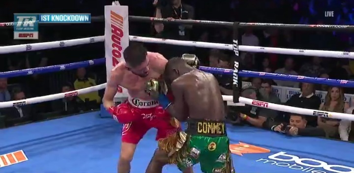 Who won boxing bout between Jose Ramirez and Richard Commey?