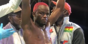 George Faho Mensah keeps his focus with important victory over Gabriel Aduko