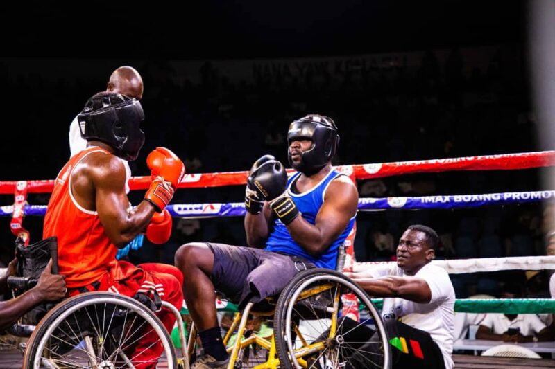 Para Boxers Exhibit Their Talents At The Bukom Boxing Arena