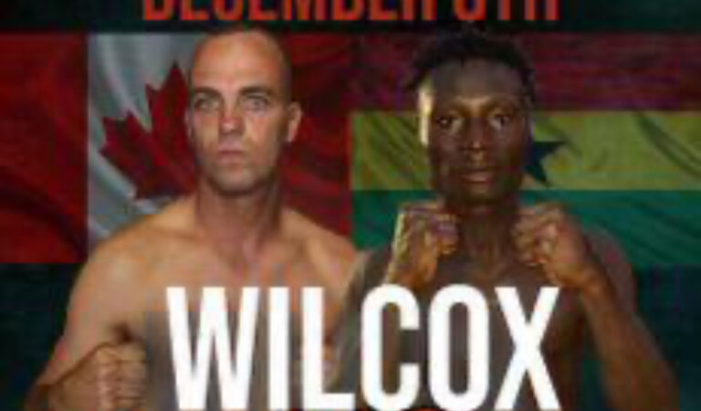 Ghana’s Gabriel Coffie To fight Canadian Steven Wilcox in Canada