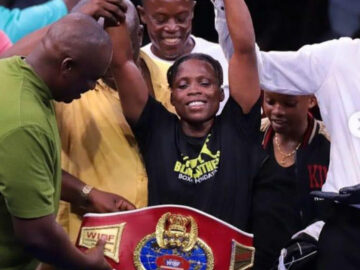 And the first-ever female world boxing champion from Ghana is Abigail Quartey