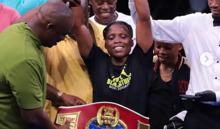 And the first-ever female world boxing champion from Ghana is Abigail Quartey