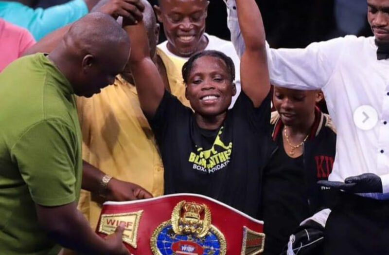 And the first-ever female world boxing champion from Ghana is Abigail Quartey 