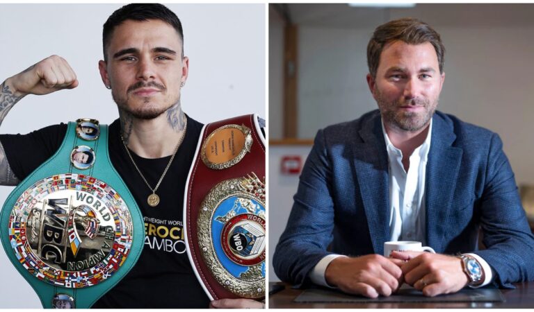 George Kambosos adds Eddie Hearn to his team, moves to junior welterweight