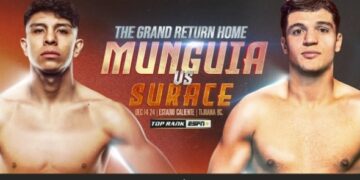 Jaime Munguia versus Bruno Surace  Confirmed for December 14 