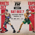 Emanuel Navarrete defending his WBO junior lightweight world title against Oscar Valdez